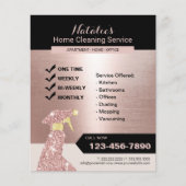 Roos Gold Home Cleaning House Keeping Service Flyer (Voorkant)