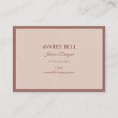 Roos Gold Interior Designer Visitekaartje (Achterkant)