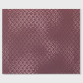 Roos Gold Interwoven Lattice Pattern op Bourgogne Cadeaupapier (Vlak)