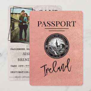 Roos Gold Ireland Passport Bewaar de datum Save The Date