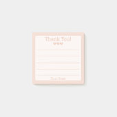 Roos Gold Jouw naam en hartelijk dank Post-it® Notes (Voorkant)