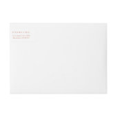 Roos Gold Kerstfeestdag — Retouradreslabels (Voorkant)