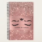 Roos Gold Lashes Appointment Book Planner (Voorkant)