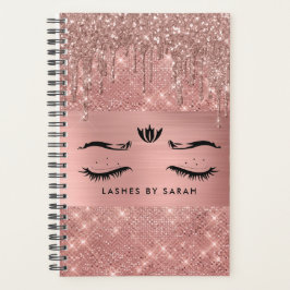 Roos Gold Lashes Appointment Book Planner