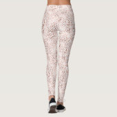 Roos Gold Leopard Print Leggings (Achterkant)