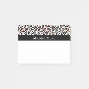 Roos Gold Leopard Print Post-it® Notes
