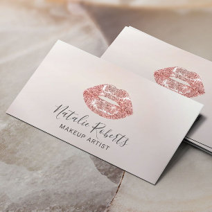 Roos Gold Lips Makeup Artist Beauty Salon Pearl Visitekaartje