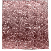 Roos Gold Liquid Chrome Metallic Chic Glam Douchegordijn (Voorkant)