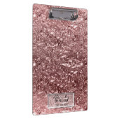 Roos Gold Liquid Chrome Metallic Chic Glam Klembord (Rechts)