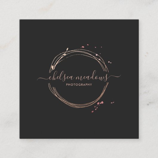 Roos Gold Logo Visitekaartje (Voorkant)