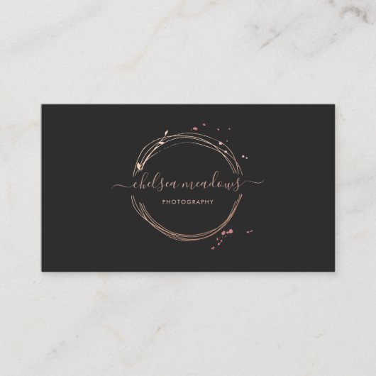 Roos Gold Logo Visitekaartje (Voorkant)