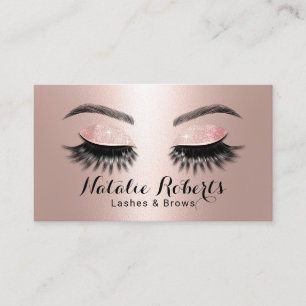 Roos Gold Long Lashes Makeup kunstenaar Beauty Sal Visitekaartje