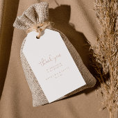 Roos Gold Love Fancy Script bruiloft dank u Cadeaulabel