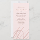 Roos Gold Love Infinity Hand Clasp Wedding Invite Kaart (Achterkant)