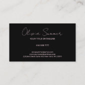 Roos Gold Luxury Circle Visitekaartje (Achterkant)