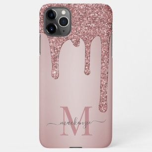 Roos Gold Luxury Glam Glitter Drivers Monogram iPhone 11Pro Max Hoesje