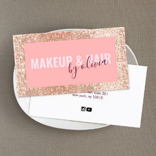 Roos Gold Makeup Artist en Hair Stylist Visitekaartje