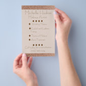 Roos Gold Makeup kunstenaar Beauty Salon Flyer (Hand)