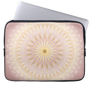 Roos Gold Mandala Laptop Sleeve