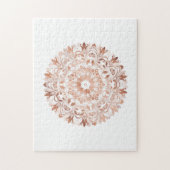 Roos Gold Mandala Legpuzzel (Verticaal)