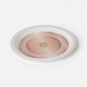 Roos Gold Mandala Papieren Bordje (Gekanteld)