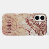 Roos Gold Marble Case-Mate iPhone Case (Achterkant (horizontaal))
