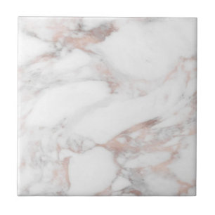 Roos Gold Marble Custom Sjabloon Trendy Elegant Tegeltje