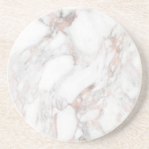 Roos Gold Marble Elegant Trendy Sjabloon Zandsteen Onderzetter