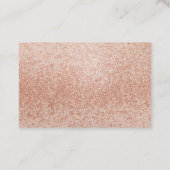 Roos Gold Marble Glitter Visitekaartjes (Achterkant)