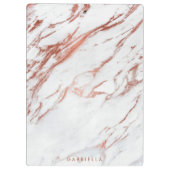 Roos Gold Marble Klembord (Achterkant)