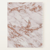Roos Gold Marble Monogram Salon Appointment Book Planner (Achterkant)
