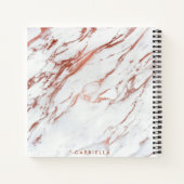 Roos Gold Marble Notitieboek (Achterkant)