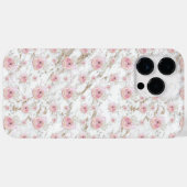 Roos Gold Marble Patroon Case-Mate iPhone Case (Achterkant (horizontaal))