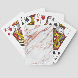 Roos Gold Marble Pokerkaarten