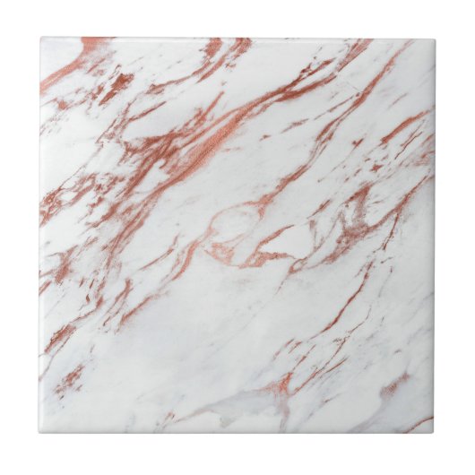 Roos Gold Marble Tegeltje (Voorkant)