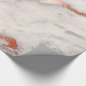 Roos Gold Marble Texture Cadeaupapier (Hoek)