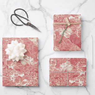 Roos Gold Marble Texture Inpakpapier Vel