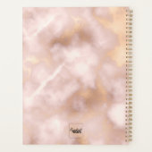 Roos Gold Marble Wedding Planner (Achterkant)