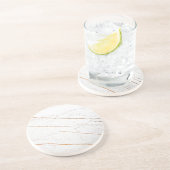 Roos Gold Marble Zandsteen Onderzetter (Zijkant)