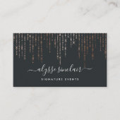 Roos Gold Marquee Handtekening Visitekaartje (Voorkant)