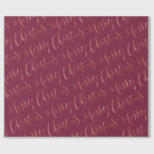 Roos Gold Merry-kerstavond Cadeaupapier (Vlak)