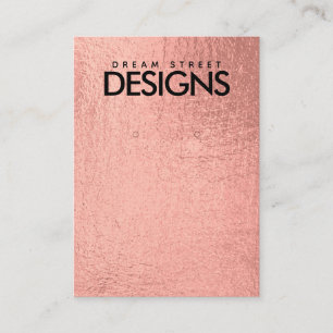 Roos Gold Metallic Earring Display Card Visitekaartje