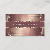 Roos Gold Metallic Industrial Visitekaartje (Voorkant)