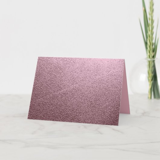 Roos Gold Metallic Kaart (Voorkant)
