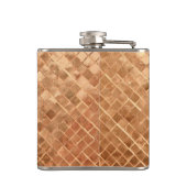 Roos Gold Metallic-Look Monogram Heupfles (Achterkant)