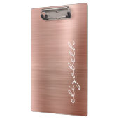 Roos Gold Metallic Personalized Signature Script Klembord (Links)