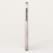 Roos Gold Metallic Wine Quote met naam Case-Mate iPhone Case (Achterkant/links)