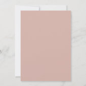 Roos Gold minimalistisch 60e verjaardagsfeestje Kaart (Achterkant)