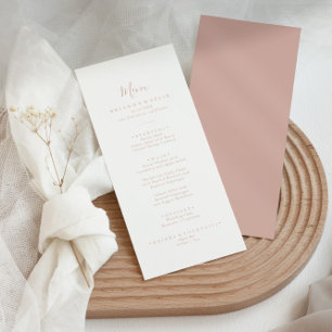 Roos Gold minimalistisch dinermenu Menu