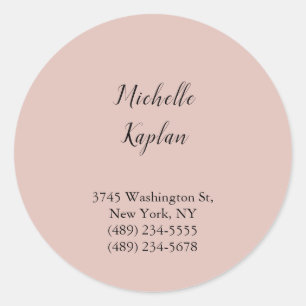 Roos Gold Modern Professional Exclusief Ronde Sticker